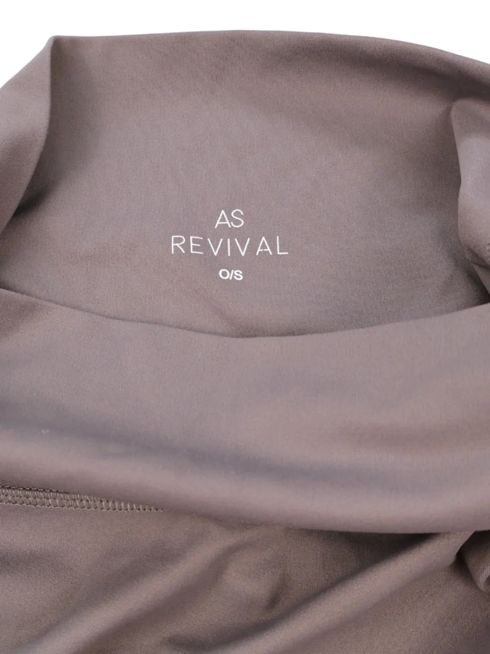 AS Revival Taupe High Waisted Biker Shorts One Size Activewear